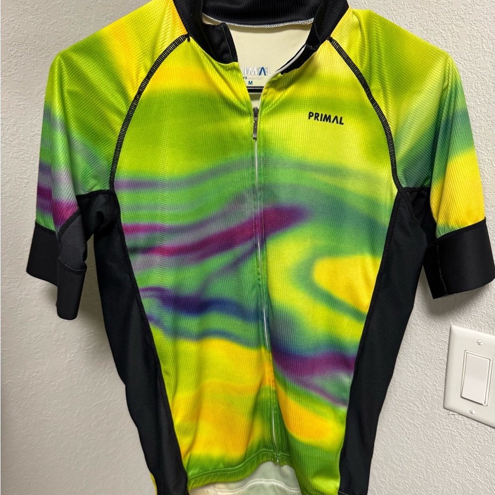 Primal Men's Multicolor Cycling Jersey- Medium NWOT